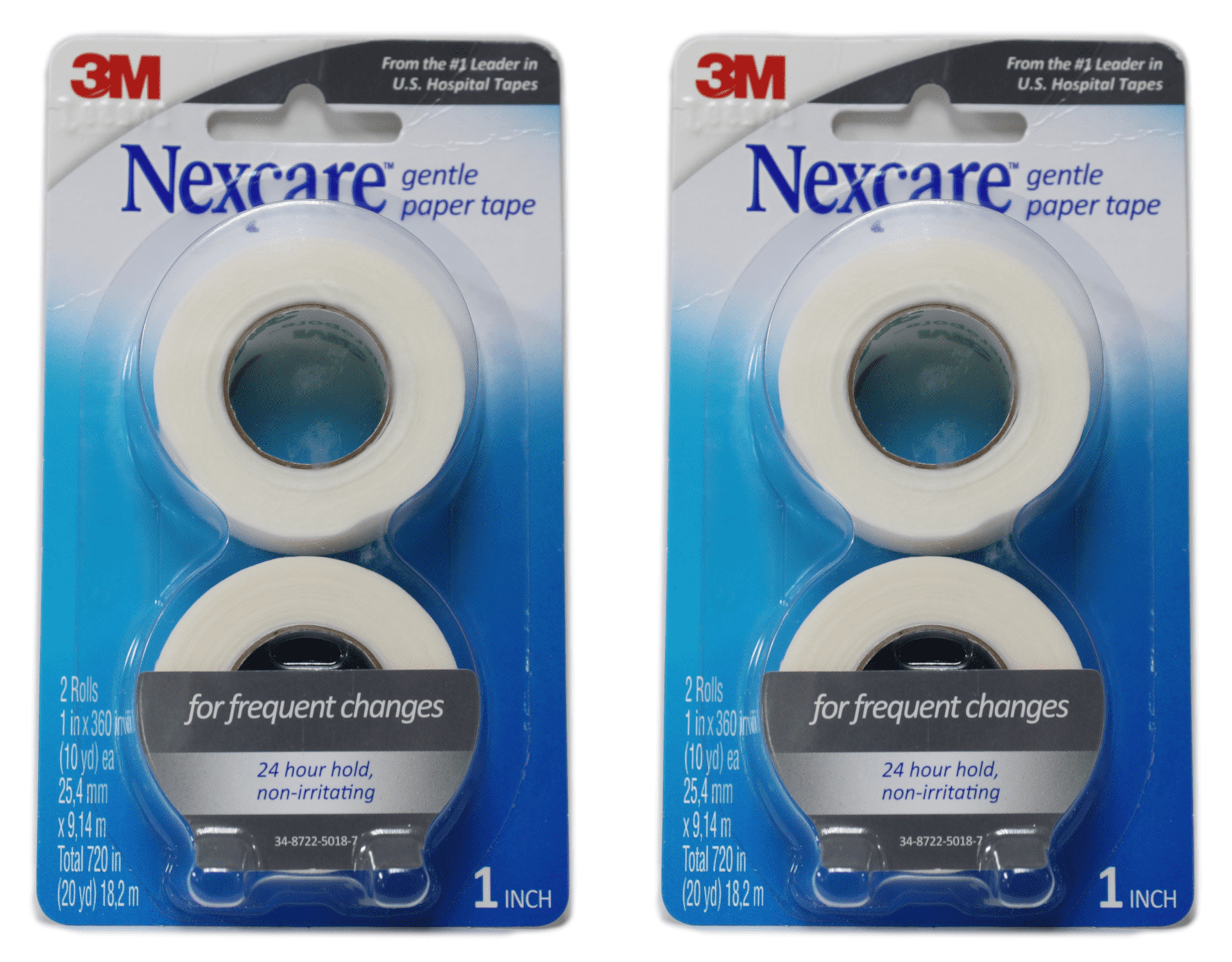 Nexcare Gentle Paper First Aid Tape, 1 in x 10 yds 1" x 360" Rolls