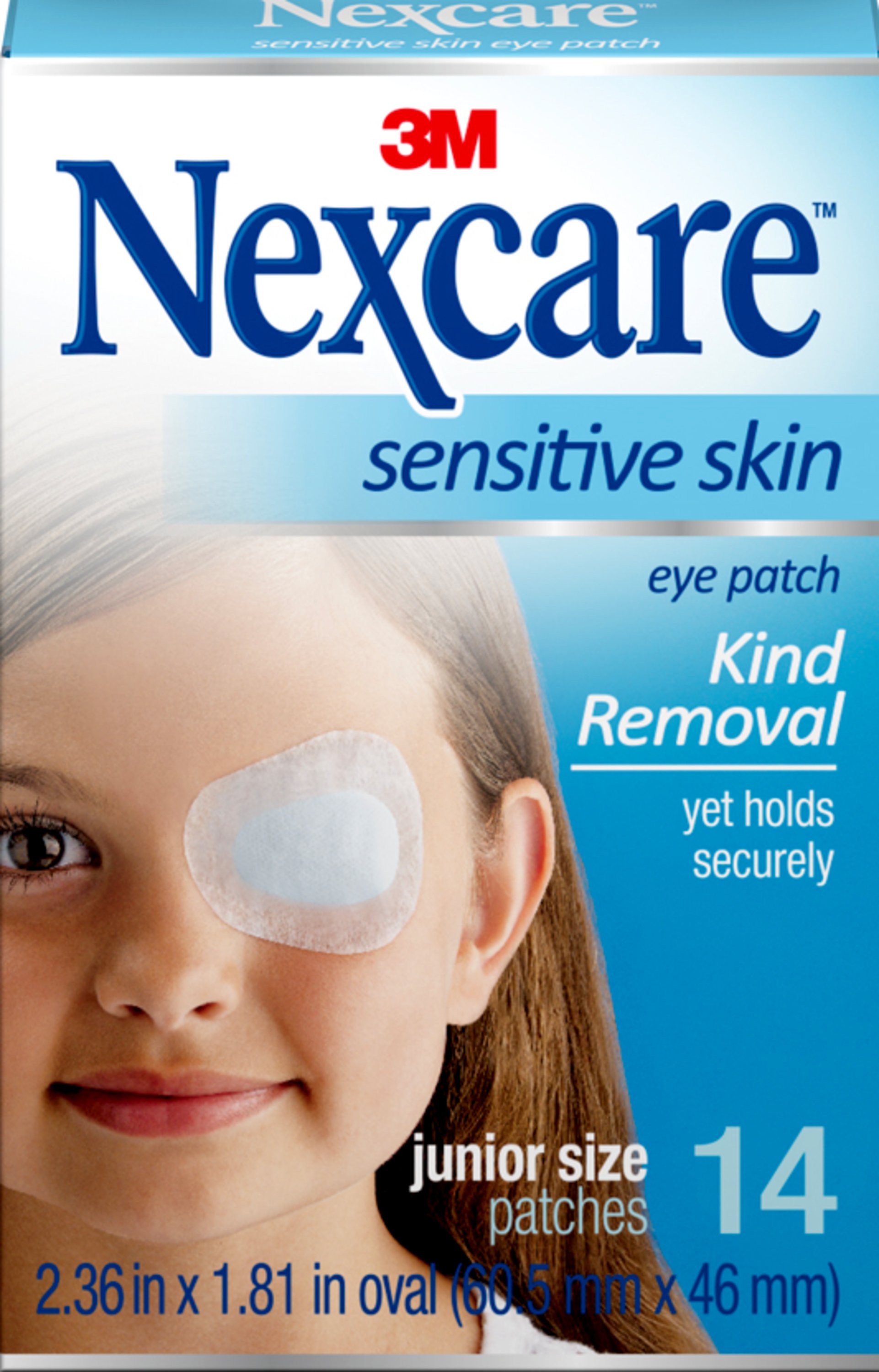 Nexcare Gentle Removal Orthoptic Eyepatch, Junior, 14 Count - image 1 of 5