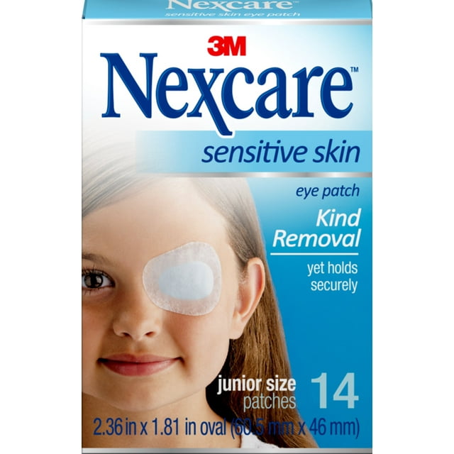 Nexcare Gentle Removal Orthoptic Eyepatch, Junior, 14 Count