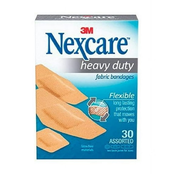 Nexcare Nexcare Heavy Duty Fabric Bandages, Pack of 30 - 6 per Case