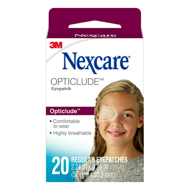 Nexcare Opticlude Comfort Eye Patch, Nude, Breathable, 20 Count