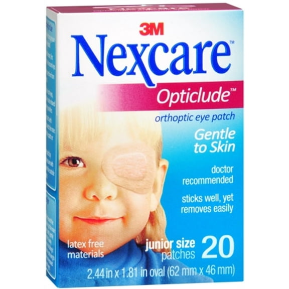 Nexcare Opticlude Orthoptic Eye Patches Junior 20 Each (Pack of 3)