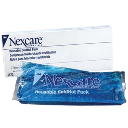 Nexcare Reusable Hot/Cold Therapy Pack 4'' x 10'', 2 Pack