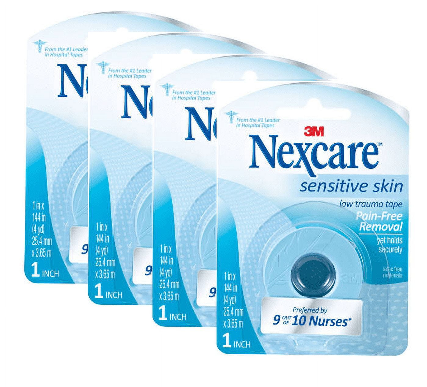 Nexcare Sensitive Skin Low Trauma Tape packof 4