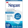 thumbnail image 1 of Nexcare Tegaderm Waterproof Transparent Dressing 10 ct (Pack of 4), 1 of 6