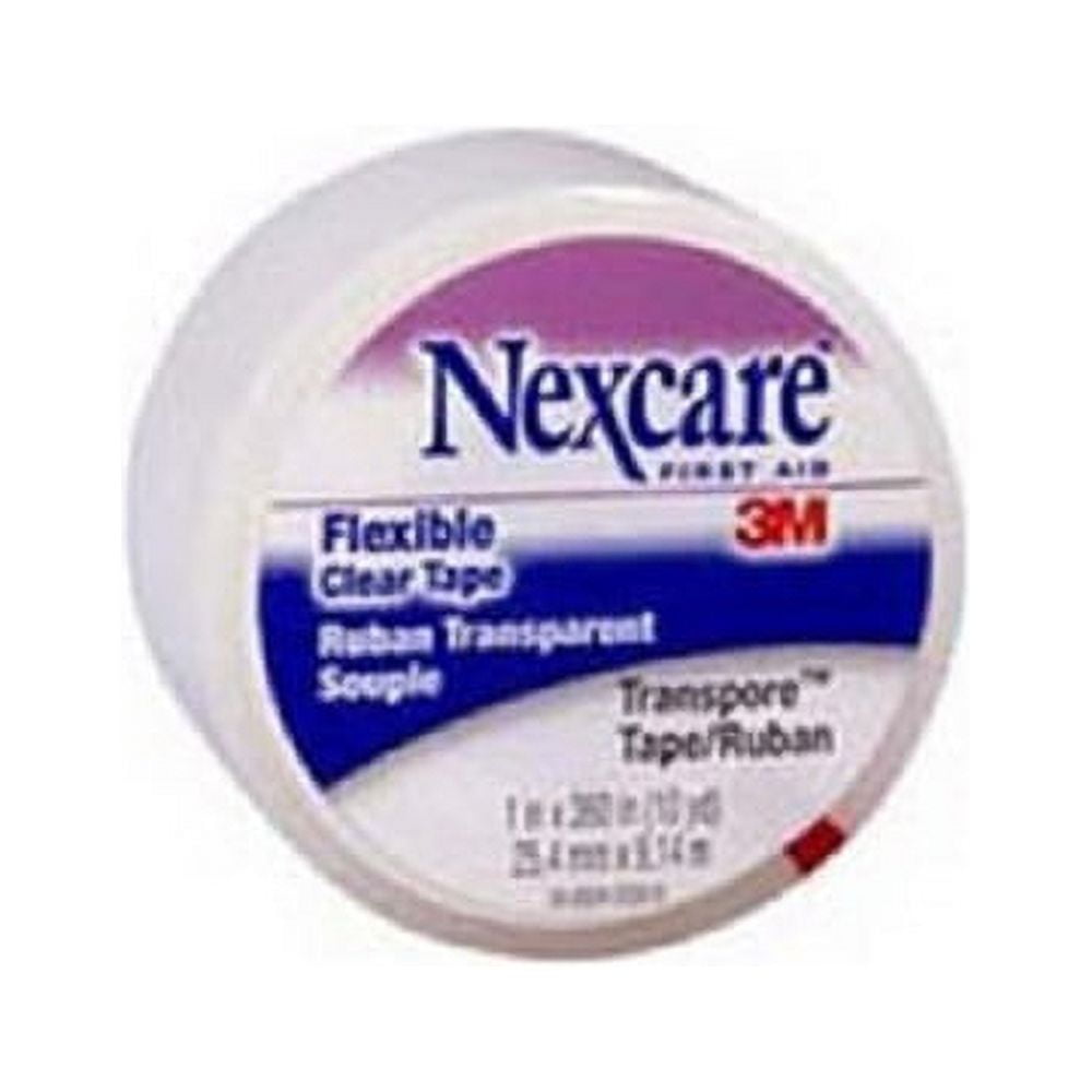 Nexcare Transpore Surgical Tape 2'' x 10 yds, Clear, Flexible, Water Resistant, Latex Free, Individually Wrapped, 1 Roll