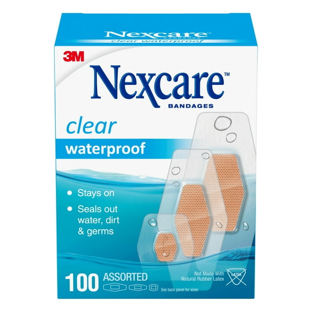 Nexcare Waterproof Bandages - Pack of 100 Bandages