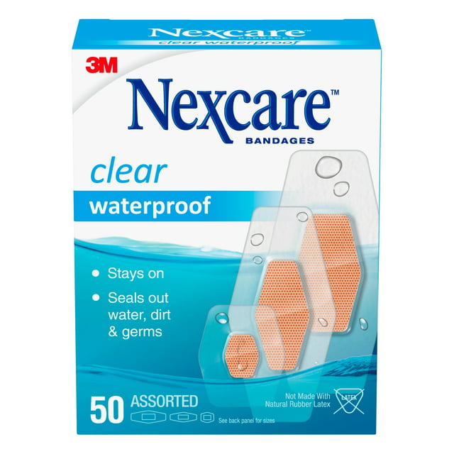 Nexcare Waterproof Bandages - Pack of 50 Bandages