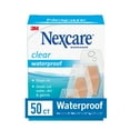 thumbnail image 1 of Nexcare Waterproof Clear Bandages, Assorted Sizes, 50 Count, 1 of 17