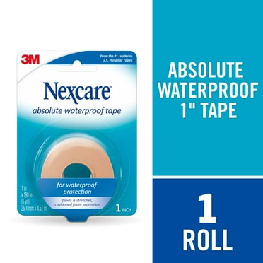 Nexcare Waterproof First Aid Tape, Hospital Grade, 1/Roll