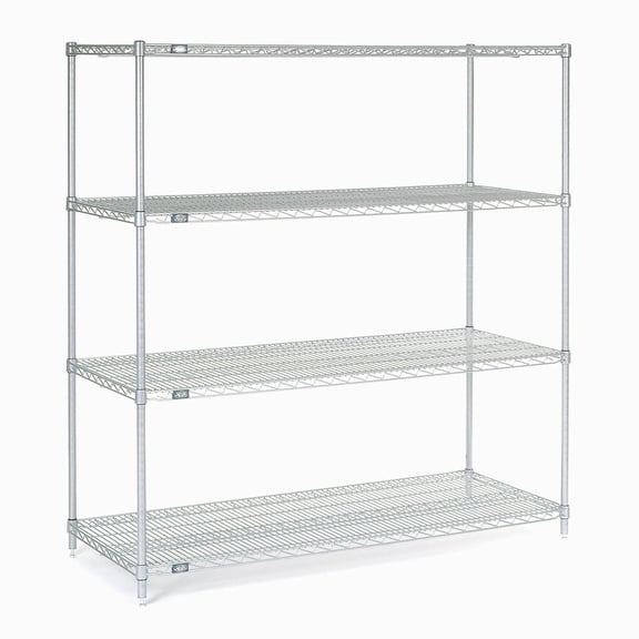 Nexel 14545C Nexel Chrome Wire Shelving, 54"W X 14"D x 54"H