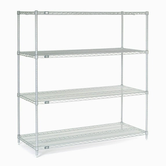 Nexel 14545C Nexel Chrome Wire Shelving, 54"W X 14"D x 54"H