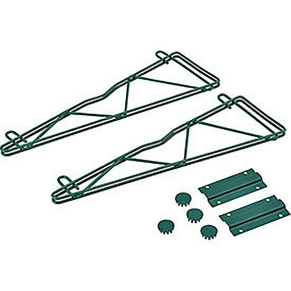 Nexel Poly-Green Fixed Single Shelf Wall Mount Bracket 18""D