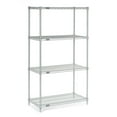 thumbnail image 1 of Nexel Stainless Steel Wire Shelving, 36"W x 18"D x 74"H, 1 of 6