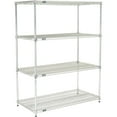 thumbnail image 1 of Nexel Quick Adjust Wire Shelving, Poly-Z-Brite, 72 x 18 x 86, 1 of 4