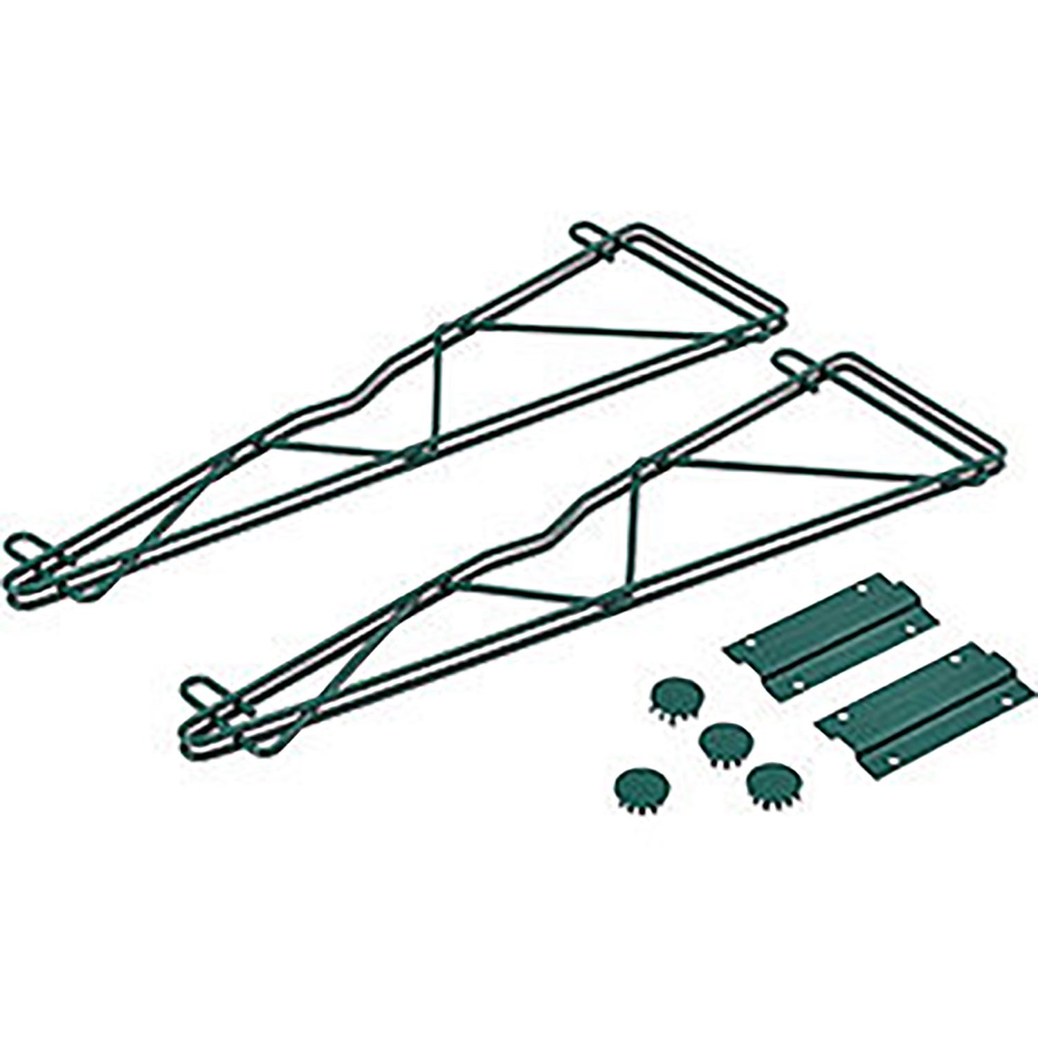 Nexel Poly-Green Fixed Single Shelf Wall Mount Bracket 21""D
