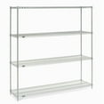 thumbnail image 1 of Nexel Chrome Wire Shelving, 72"W X 24"D x 74"H, 1 of 4