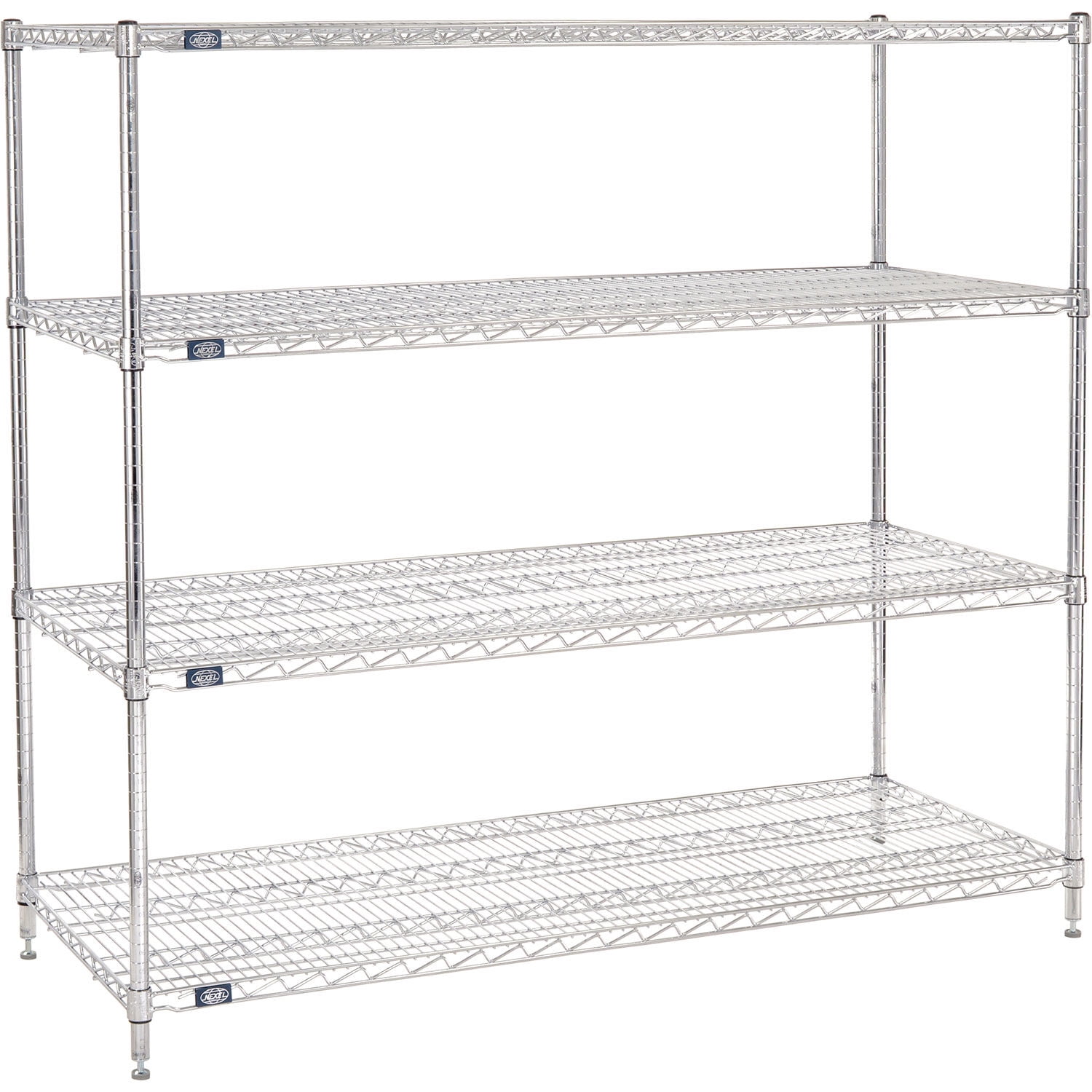Nexel 30725C Nexel Chrome Wire Shelving, 72"W X 30"D x 54"H - Walmart.com