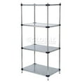 thumbnail image 1 of Nexel Galvanized Steel, 4 Tier, Solid Shelving Starter Unit, 24"Wx24"Dx86"H, 1 of 3