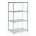 thumbnail image 1 of Nexel 4 Shelf Stainless Steel Wire Shelving Unit Starter 60""W x 14""D x 54""H, 1 of 3