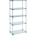 thumbnail image 1 of Nexel Galvanized Steel, 5 Tier, Solid Shelving Starter Unit, 54"Wx18"Dx63"H, 1 of 4