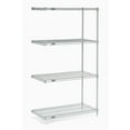 thumbnail image 1 of Nexel 5 Tier Silver Epoxy Wire Shelving Add-On Unit, 54"W x 18"D x 86"H, 1 of 5