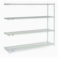 thumbnail image 1 of Nexel 5 Tier Silver Epoxy Wire Shelving Add-On Unit, 60"W x 18"D x 74"H, 1 of 4
