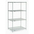 thumbnail image 1 of Nexel 5 Tier Silver Epoxy Wire Shelving Starter Unit, 36"W x 18"D x 63"H, 1 of 5