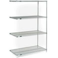 thumbnail image 1 of Nexel 5 Tier Chrome Wire Shelving Add-On Unit, 60"W x 18"D x 86"H, 1 of 4