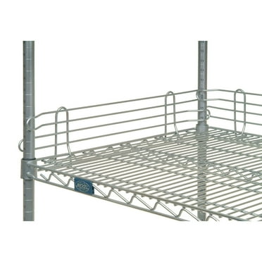 Nexel AL448EP 48"L x 4"H Silver Epoxy Wire Ledge