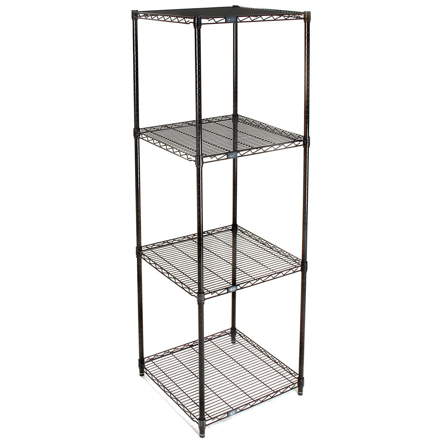 Nexel Adjustable Wire Shelving Unit, 4 Tier, NSF Listed Commercial