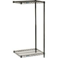 thumbnail image 1 of Nexel Black Epoxy, 2 Tier, Wire Shelving Add-On Unit, 42"W x 14"D x 34"H, 1 of 5