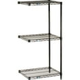 thumbnail image 1 of Nexel Black Epoxy, 3 Tier, Wire Shelving Add-On Unit, 72"W x 21"D x 34"H, 1 of 3