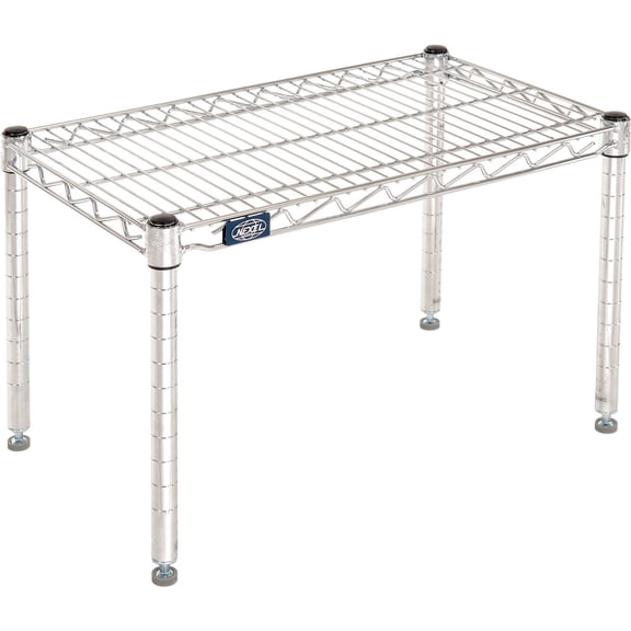 Nexel Chrome Wire Dunnage Rack, 30"W x 14"D x 14"H