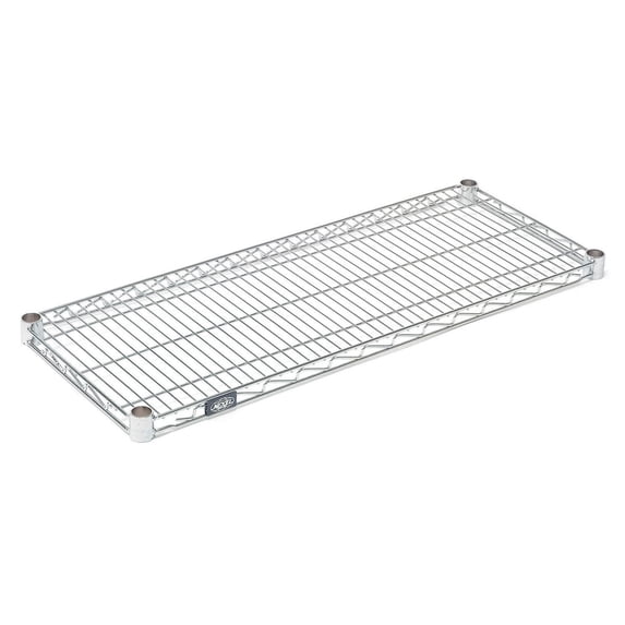 Nexel Chrome Wire Shelf w/Clips, 48"W x 21"D
