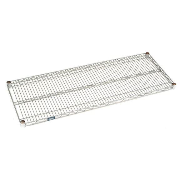 Nexel Chrome Wire Shelf w/Clips, 72"W x 18"D