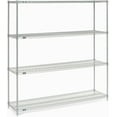 Nexel Chrome Wire Shelving, 60" W X 24" D x 74" H