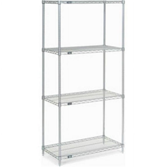 Nexel Chrome Wire Shelving - Chrome - 36 x 14 x 86 in.