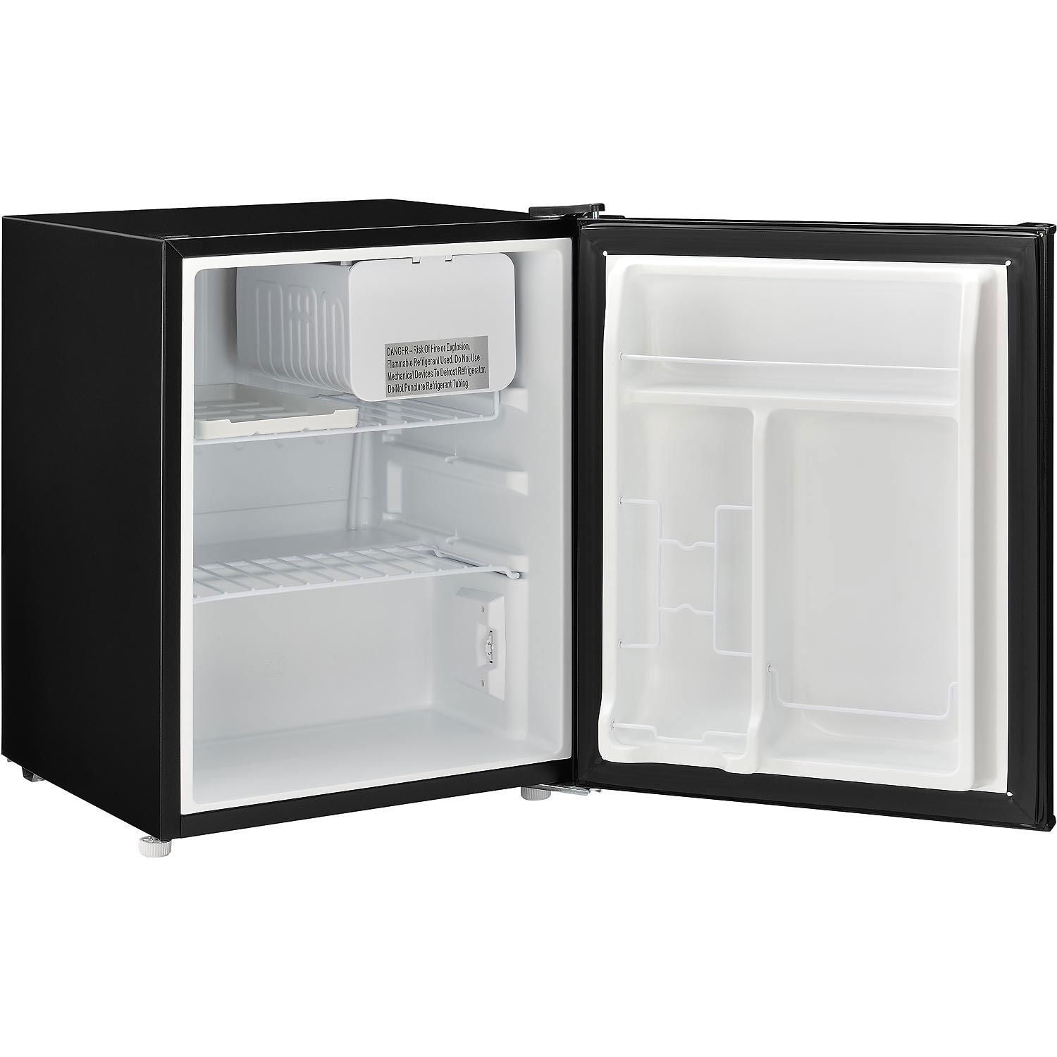 Upstreman 1.7 Cu.ft Mini Fridge with Freezer, Single Door Compact  Refrigerator-Black
