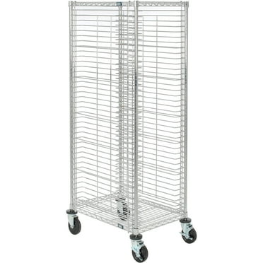 Nexel End Load Wire Tray Truck with 39 Tray Capacity, 30"L x 21"W x 69"H