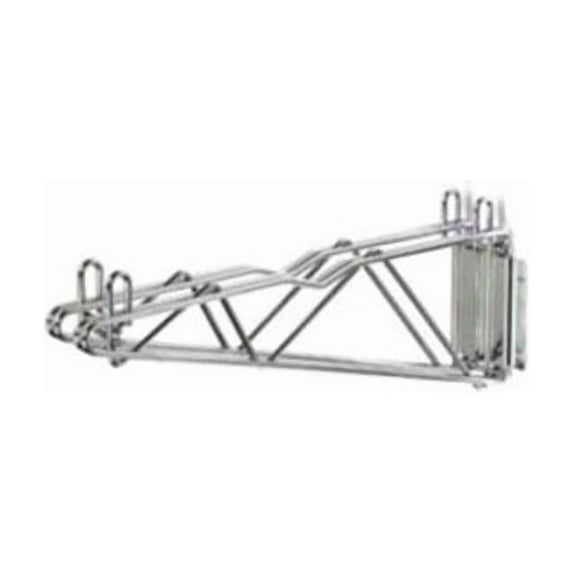 Nexel Chrome Fixed Double Shelf Wall Mount Bracket 14""D