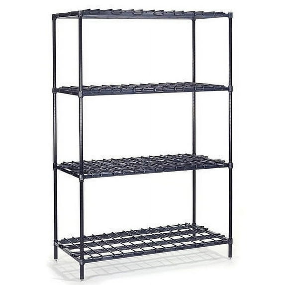 Nexel Heavy Duty Wire Shelving, 24"W x 18"D x 74"H