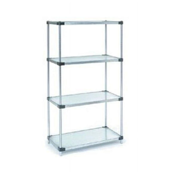 Nexel Industries 18366SZ 18 x 36 x 63 in. Solid Shelf Unit- Galvanized