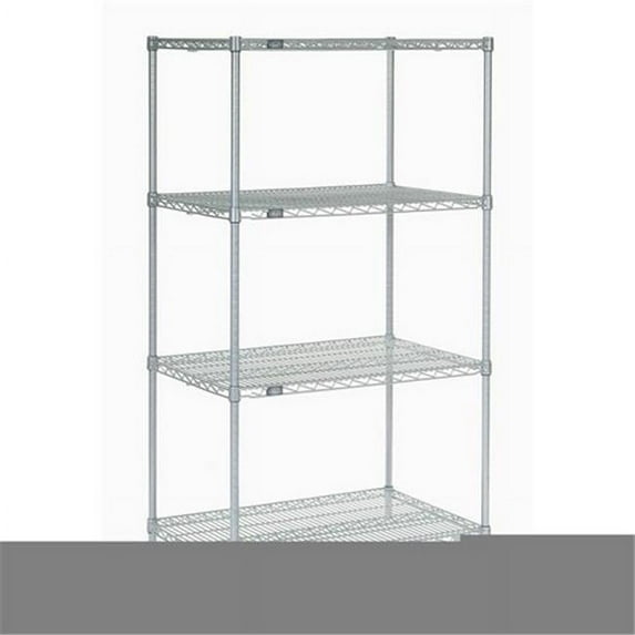 Nexel Industries 18548EP Epoxy 18 x 54 x 86 in. Starter Shelf Unit- Silver