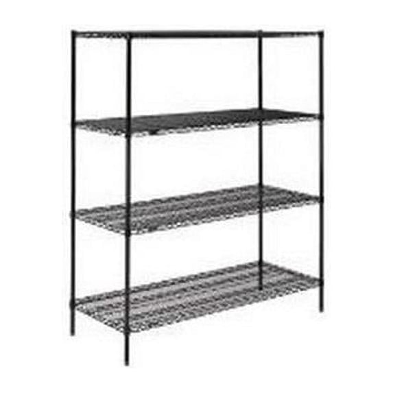 Nexel Industries 24367B Epoxy 24 x 36 x 74 in. Starter Shelf Unit- Black