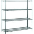 thumbnail image 1 of Nexel Industries 24368G 24 x 36 x 86 in. Electroplating Starter Shelf Unit, Poly-Green, 1 of 1