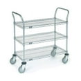 thumbnail image 1 of Nexel Industries 2436P3C 24 x 36 x 3 in. Shelf Utility Cart-Polyurethane Caster- Chrome, 1 of 1