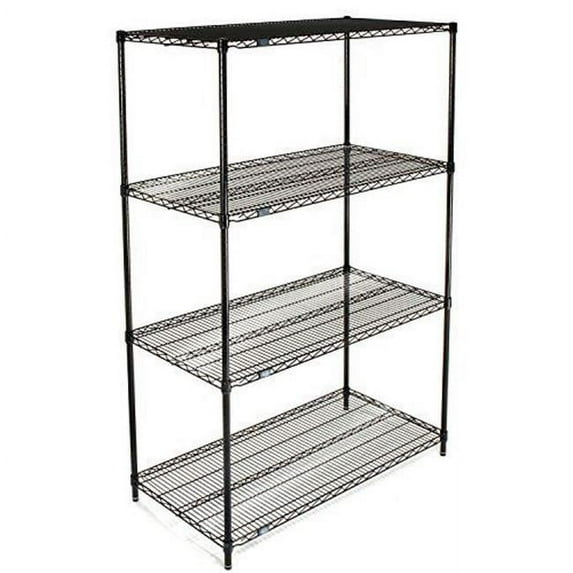 Nexel Industries 24428B Epoxy 24 x 42 x 86 in. Starter Shelf Unit, Black