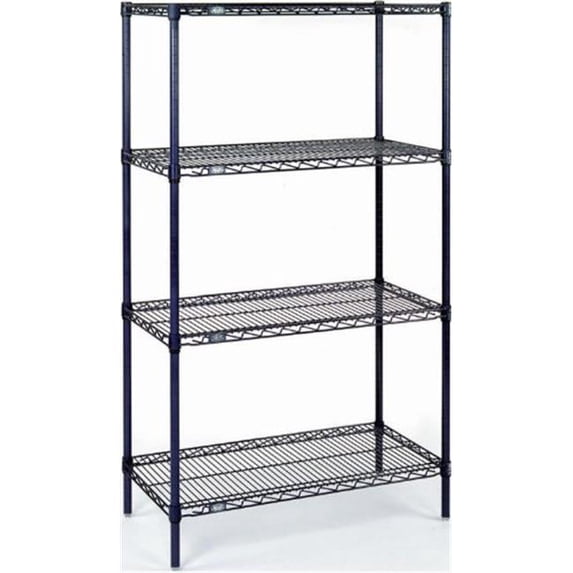 Nexel Industries 24486N 24 x 48 x 63 in. Electroplating Starter Shelf Unit, Nexelon