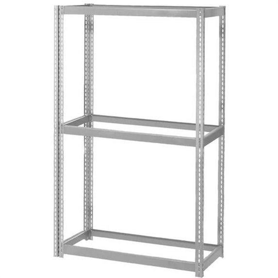 Nexel Industries 3 Tire Wide Span Storage Rack, Gray - 72 x 24 x 60 in.